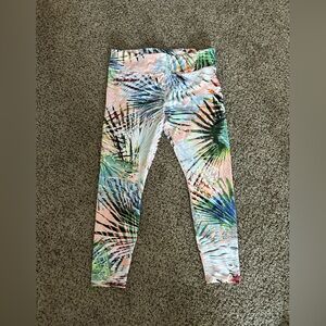 Size large fun summer colored leggings